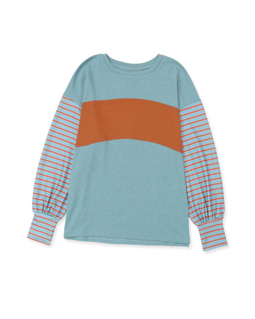 Azura Exchange Полосатый топ с рукавами епископа