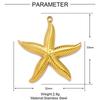5pcs/Lot French Retro Stainless Steel Seahorse Starfish DIY Charms Women Turtle Elephant Dolphin Necklace Pendant Animal Jewelry