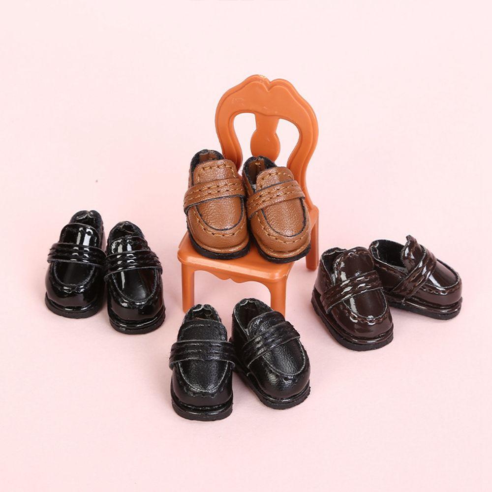 4 Colors Cute for 1/11 OB11 Cowhide Dolls Shoes New Casual Leather Shoes Doll Boots