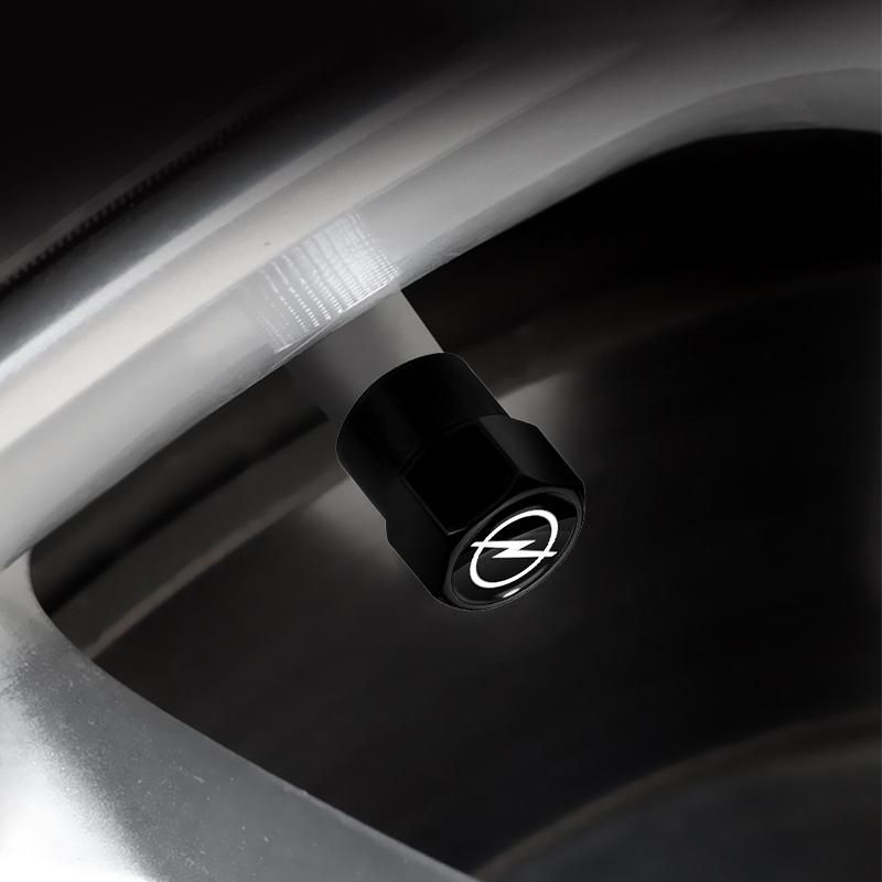4Pcs Car Aluminium Alloy Tire Cap Valve Cover Accessories For Opel Astra j g Insignia Corsa d Vectra c Zafira a Auto Gadgets