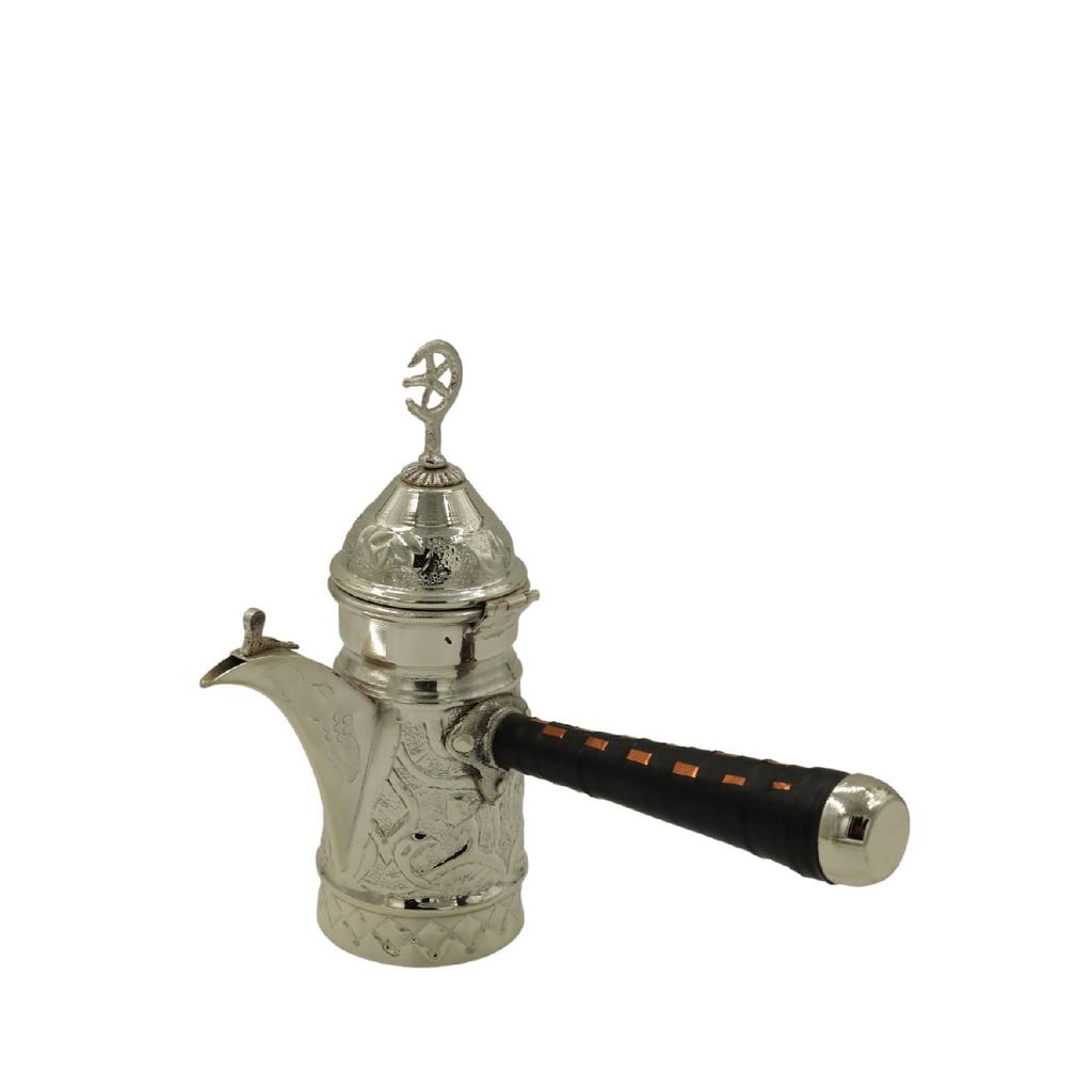 Посеребренный медный кофейник Mrra с вышивкой 18 см