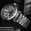 24 мм цельный ремешок для часов из нержавеющей стали для серии Casio PROTREK PRW-6600 PRG-600Y PRG-650 PRG-600 Мужские аксессуары для часов