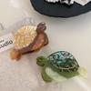 Sea Creature Animal Hair Clip Ocean Series Big Shark Clip Cute Acetate Turtle Hair Claw  Girl