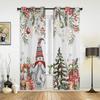 Christmas Tree Decoration Curtains for Bedroom Living Room Drapes Kitchen Children's Room Window Curtain Modern Home Decor