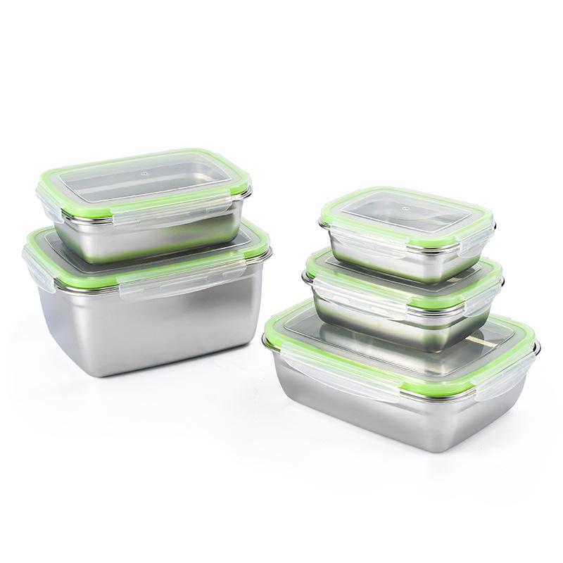 1800 мл/2800 мл 304 нержавеющая сталь Bento Lunch Box большой емкости еда сохраняет свежесть портативный герметичный изоляционный контейнер для хранения