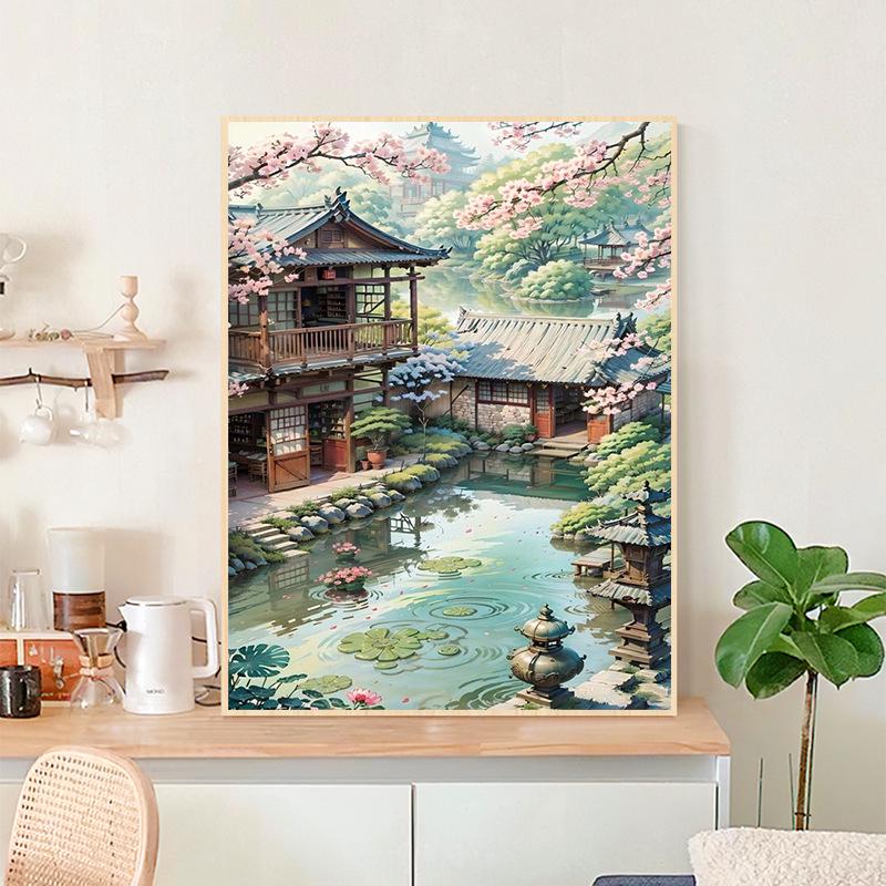 Цифровой набор для рисования маслом в древнем стиле «Сделай сам» - Рама в комплект не входит