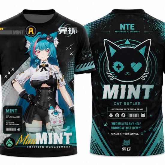 Neverness to Everness NTE, NANALLY, CHIZ, LACRIMOSA, SHINKU, MINT, HATHOR Футболка-майка с полным принтом, дышащая, из мягкой сетки, для мужчин