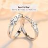 Кольцо Heartfelt Hollow Love для пары – простой романтический дизайн