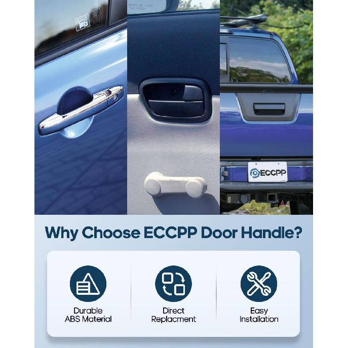 ECCPP Interior Door Handle 2005-2008 for Hyundai for Sonata Outer Replacement Rear Passenger Right Door Handle 1pc Silver 83620-3K020