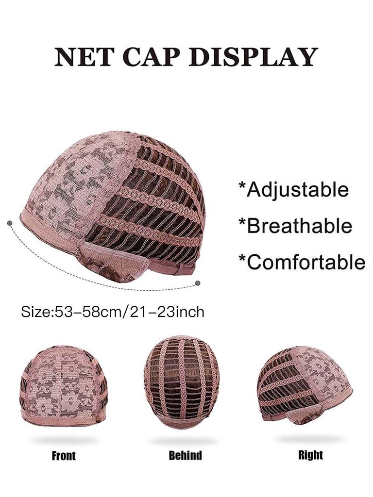 Women's Cross-Border Wigs: Long Straight Hair with Bangs, High-Temp Synthetic, Full Coverage, Available In Black, Red-Brown, Orange, and Pink.