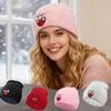 Осенняя Зимняя Уличная Вязаная Шапка с Вышивкой Забавная Шапка-Бини Шапочка Хип-Хоп Кепка для Мужчин Женщин
