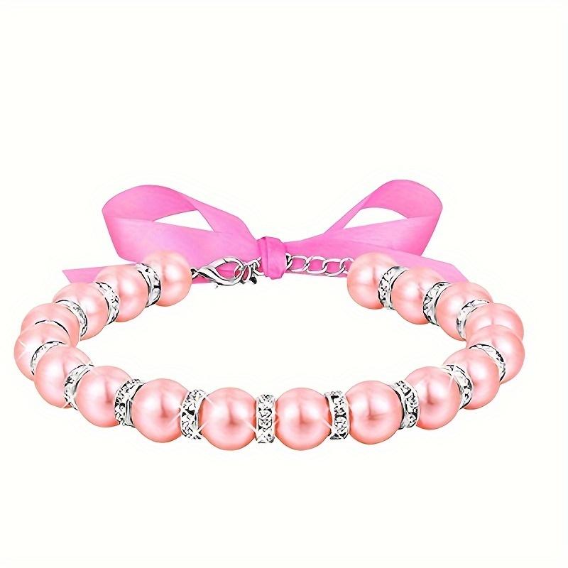 Роскошные жемчужные ожерелья со стразами для маленьких свадеб с кошками и собаками