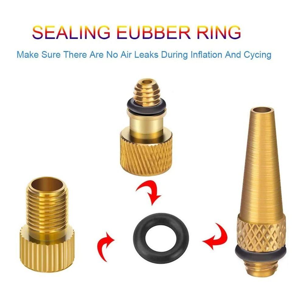 Inflator Tool Presta Schrader Valve Pump Needle Valve Adapter Tools Sports Balls