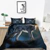 2023 Новый стильный комплект пододеяльников с наволочкой, двойное полноразмерное постельное белье, пододеяльники, 3D волк, домашний текстиль, покрывала для мальчиков и мужчин