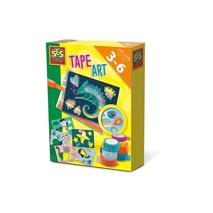 SES Creative- Art Avec Rubans Adhésifs-Animaux, 14623