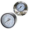 1/4 Air Pressure Gauge Air Compressor Pneumatic Hydraulic Fluid Iron Shells Bar