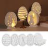 6Pcs Easter Silicone Mold Set for Epoxy Plaster Cement Bunny Egg Shape Mold Easy Release Flexible Resin Mold DIY Crafts