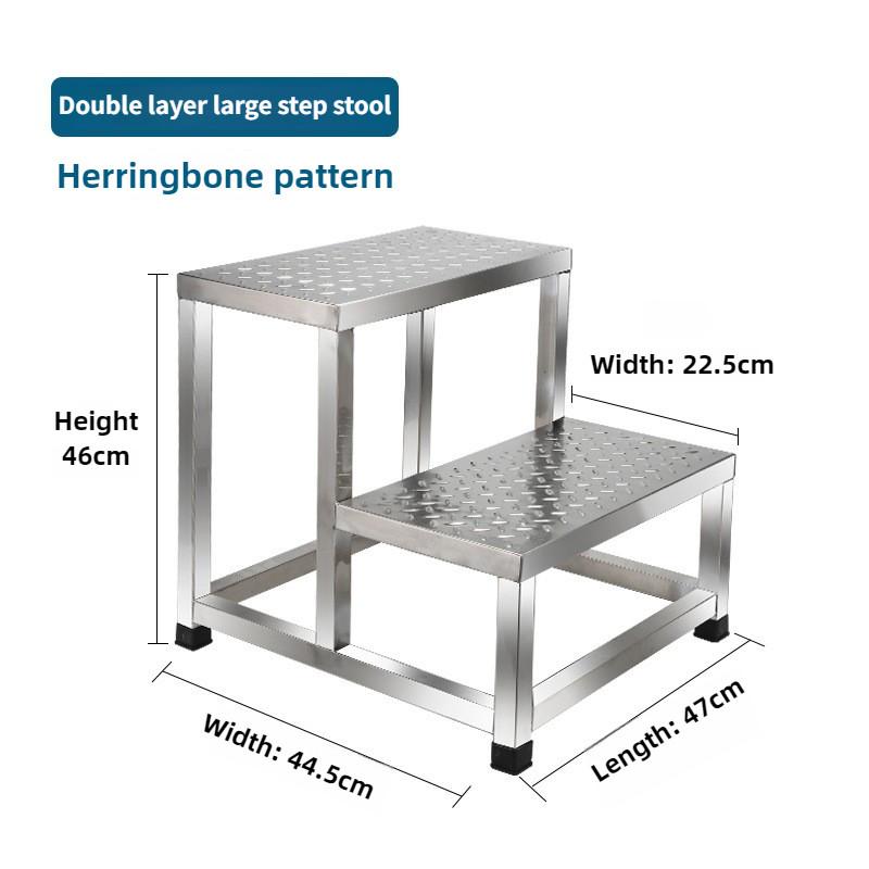 Thickened Stainless Steel Footrest Stool Household Outdoor Non Slip Step Footstool Hospital Examination Mat Footstool