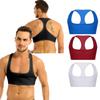 Mens Sleeveless Y Back Muscle Tank Top Clubwear Stage Costume Crop Tops Male Fitness Vest
