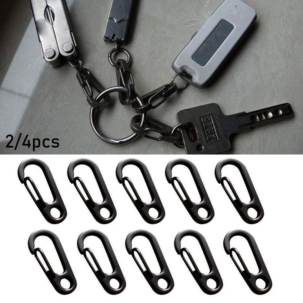 Buckle Outdoor Hook Survival EDC Gear Camping Keyring D Carabiner D-Ring Key Chain Spring Clips