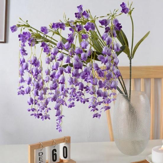 42,5" Длинный Стебель Ландыша Искусственная Подвесная Гирлянда из Цветов Ландыша для Высокой Вазы Свадебное Мероприятие Декор Заднего Плана Патио Садовая Комната