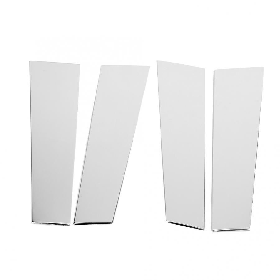 For Mercedes W222 S-Class S400L S320L S500 2014- 4Pcs Window Pillar Molding Strip Cover Trim Aluminum