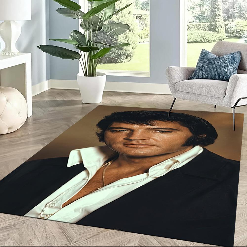 Elvis Area Rug Perfect For Balcony Hallway Entryway Living Rooms Antislip Rug Anime Office Decor Perfect Gift For Friends Family