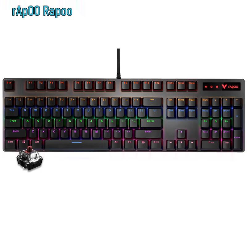 Проводная механическая игровая клавиатура Rapoo V500PRO с подсветкой