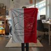 1PC SV Zulte Waregem Print Flannel Blanket, High quality Comfortable for All Seasons, Home Decor, Warmth and Comfort, Perfect for Christmas Gifts