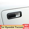 Для Hyundai Tucson NX4 2022 2023 Hybrid N Line автомобильный ящик для хранения второго пилота, крышка чаши, отделка, аксессуары из нержавеющей стали