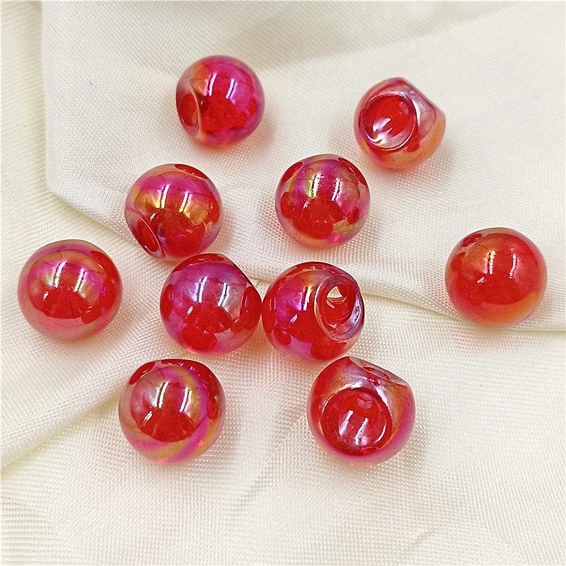 Hanmade Bubble Beads 10Pcs DIY Jewelry Accessories Creative Necklace 17mm Fashion Round Charms for Bracelets Making Exquisite AB Color