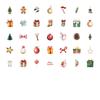 35pcs Cartoon Christmas Tree Stickers Festive Gingerbread Sticker Pack Animal Stickers For Notebook Luggage Mobile Phone Cup