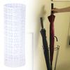 Umbrella Stand Rack Rustproof Corrosion Resistant Compact Design Metal Hollowed Freestanding Round Umbrella Holder Organizer Bin