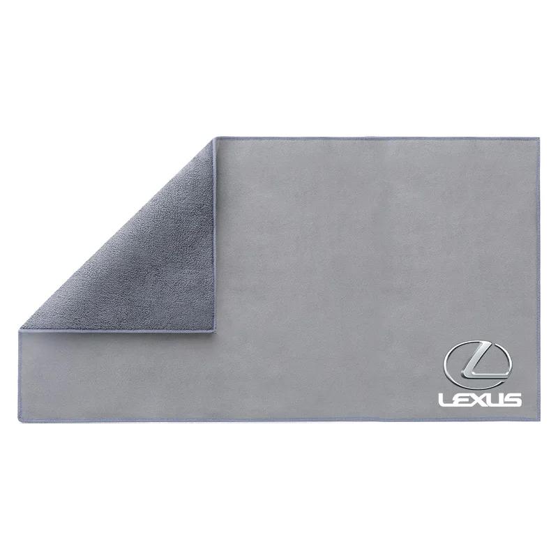 2026 Hot Interior Stickers Car Logo Suede Clean Leather Cloth Motorcycle Washing Towel For Lexus CT200H ES350 GX460 470 IS250 LS