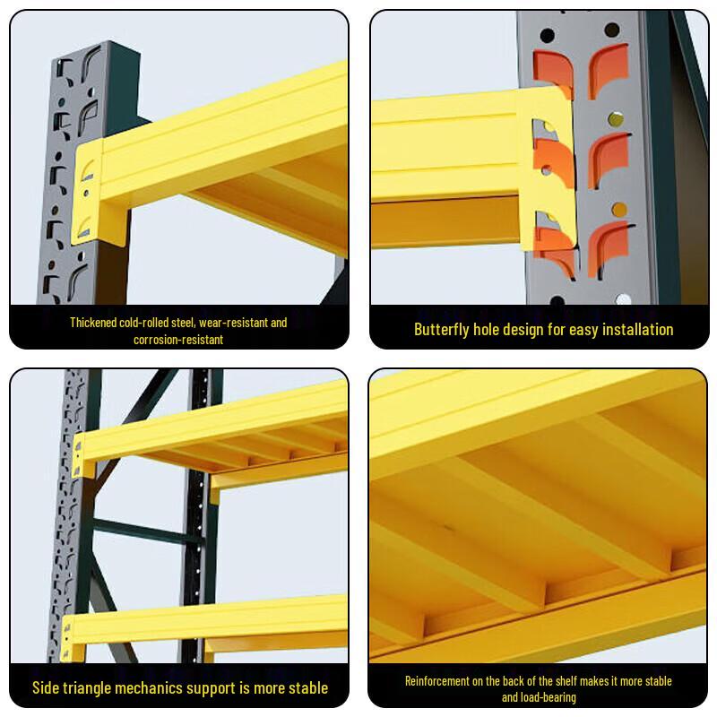 Heavy-Duty 4-Tier Metal Storage Shelf