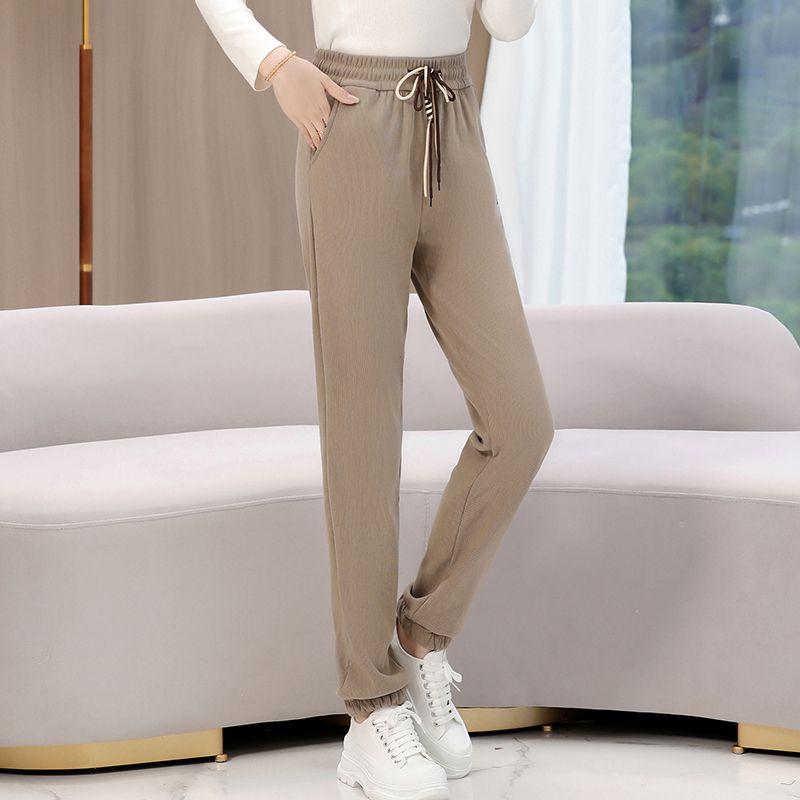 Autumn Winter New Fleece Trousers Korean Casual Harun Pants Female Loose Trousers Trend Women's Sports Pants