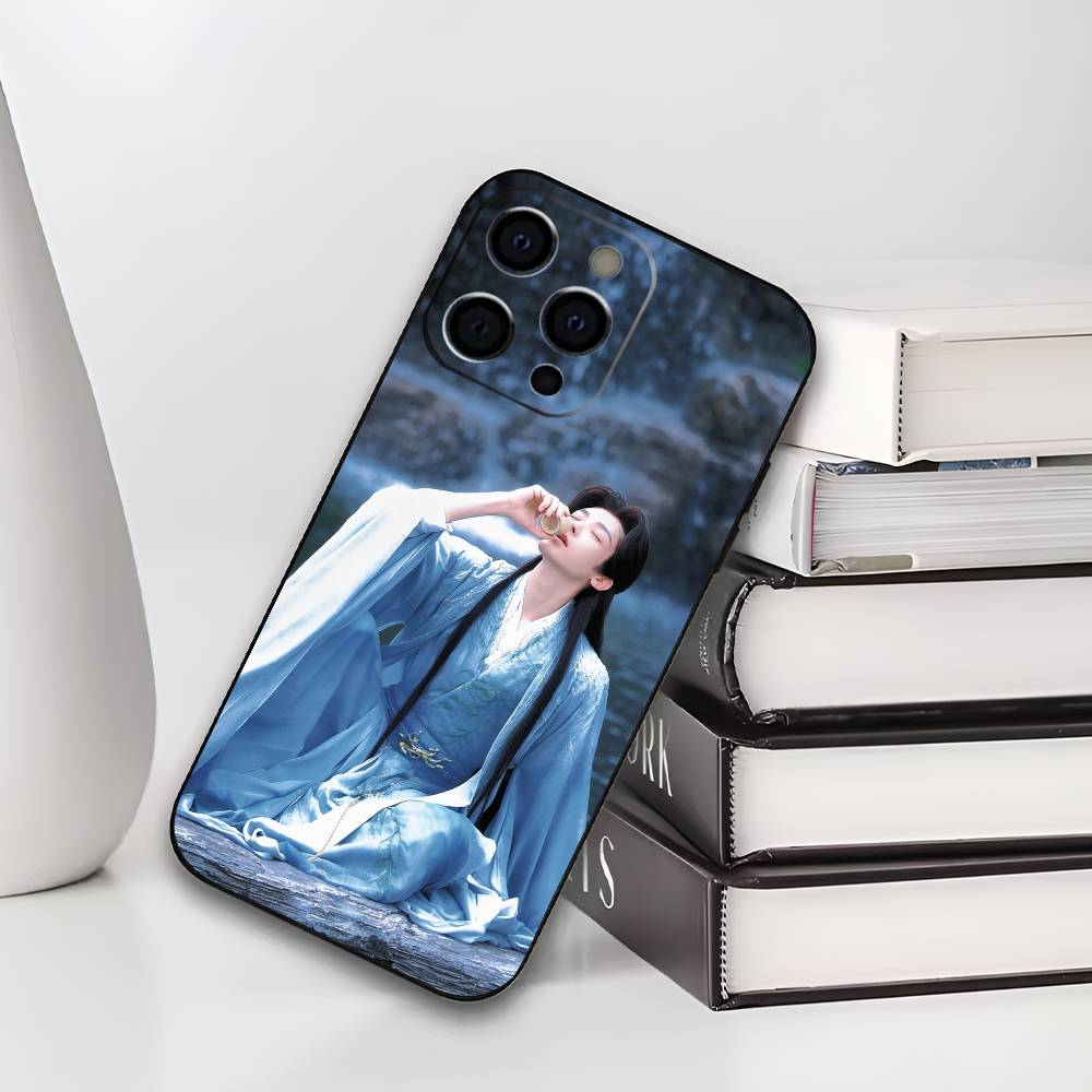 Ху Минхао Необлачная душа Слава и Атаке Чехол для телефона Для IPhone17,16,15,14,13,12 Pro,Max,Plus, мягкий чехол Черный силикон