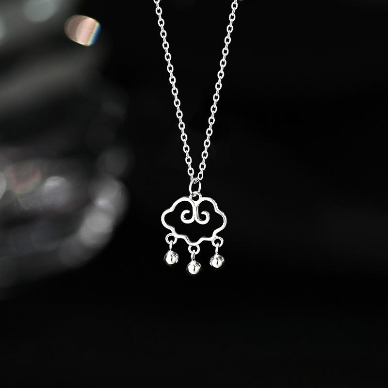 Национальный ветер, благоприятные облака, круглые бусины, ожерелье с кисточками, легкая роскошь, продвинутый смысл, новая цепочка для воротника в китайском стиле