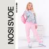 Girls’ Clothing Set – Printed Sweatshirt & Solid Pants, Soft Knit, Any Season, 6063-055-5 HC