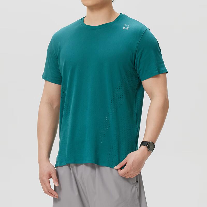Under Armour Дышащая быстросохнущая футболка с круглым вырезом и коротким рукавом Мужские топы 6001829-338