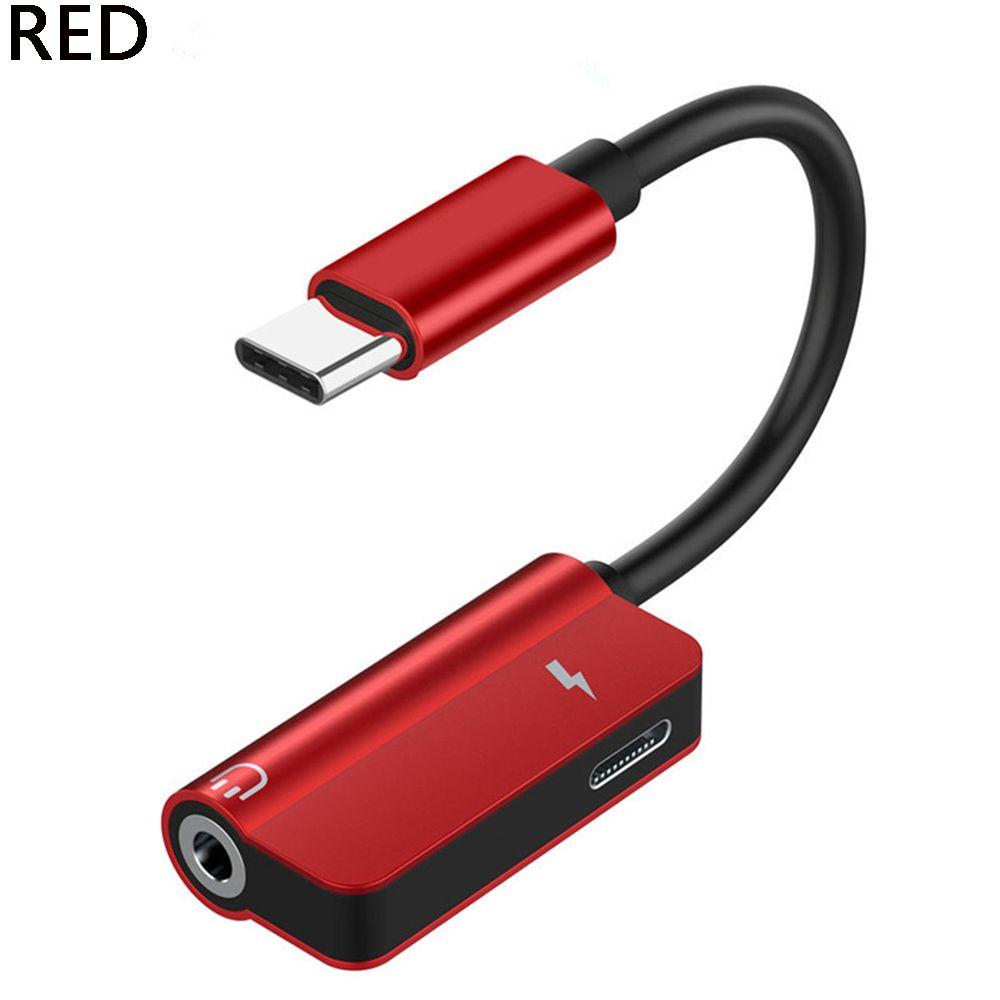 USB-C на 3,5 мм AUX аудио разветвитель для наушников тип C адаптер для наушников зарядка аудио 2 в 1