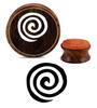 Printtoo Round Spiral Pattern Craft Textile Print Деревянный резиновый штамп Block-2