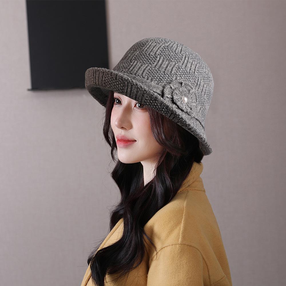 Женская винтажная вязаная панама 1920-х годов - зимняя шляпа-котелок для рыбака, круглая панама для женщин