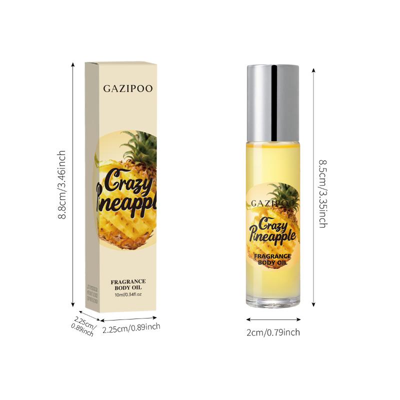 GAZIPOO Pineapple Roll-on Fragrance Men's And Women's Fragrance Oil Dating Fresh Niche Long-lasting Fragrance