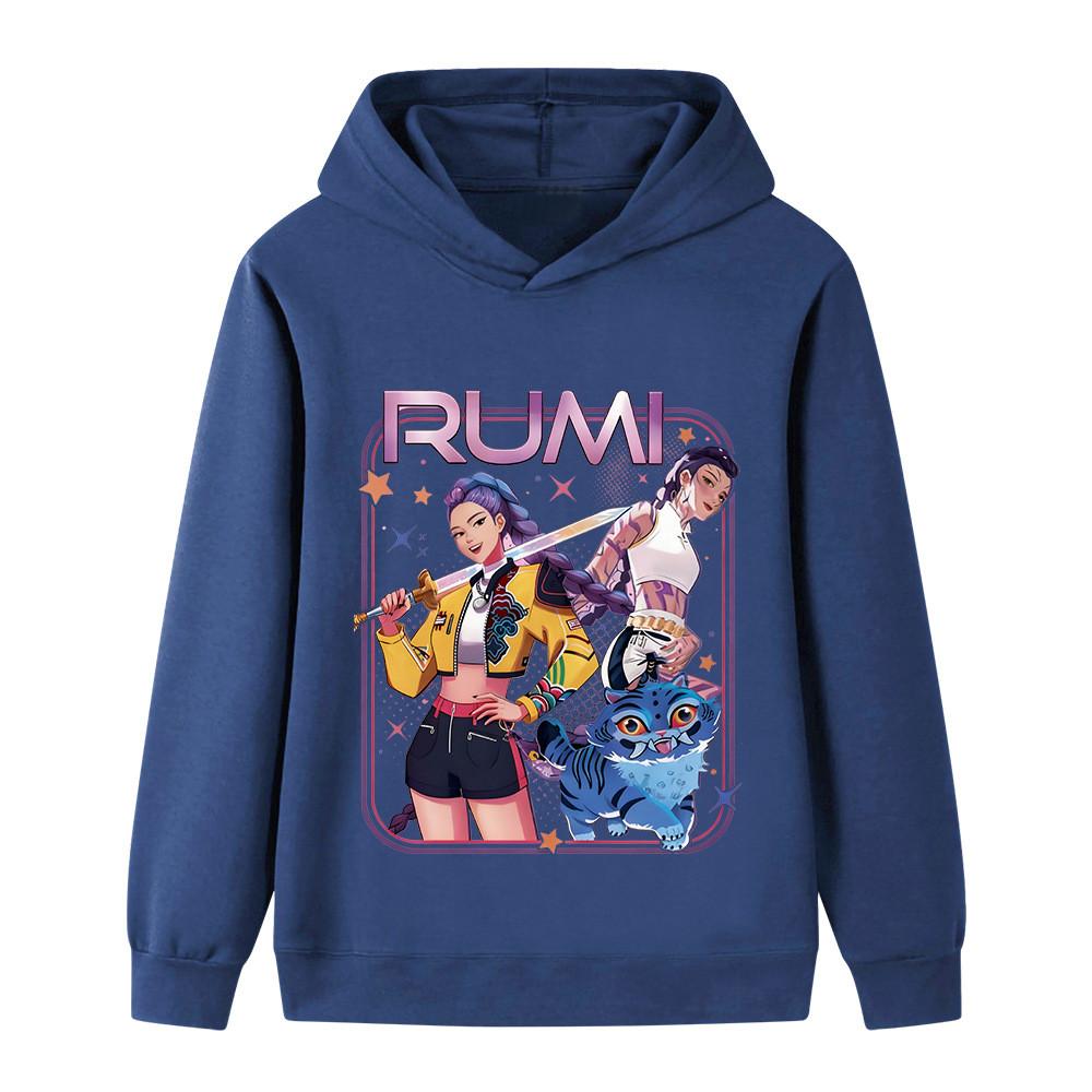 B1249 Детская толстовка с длинными рукавами и принтом Kpop Rumi Zoey Mira для мальчиков и девочек