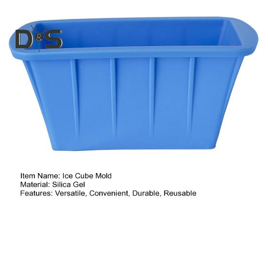 Форма для кубиков льда, очень большая форма для блоков льда, многоразовая гибкая силиконовая форма для кемпинга, рыбалки, пляжных поездок