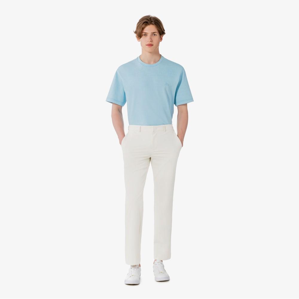 [Lacoste] Men's Contrast Stitch Short-Sleeve Pocket T-Shirt TH328E-56GT01
