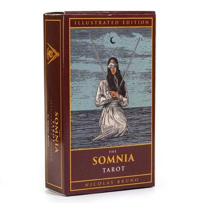Иллюстрированное издание колоды Таро Сомния из 78 карт, вдохновленных снами и кошмарами 10,3*6 см