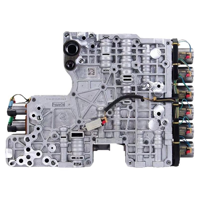 Гидротрансформатор (клапанный блок) 10R80 для трансмиссии Ford 10AT с механическими и электронными передачами, сборкой соленоидов и совместимостью с коробкой передач.