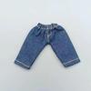 Fashion Doll Clothes T-shirt Cute Denim Trousers for 1/11 OB11/Obitsu11Dolls/1/12Bjd Doll